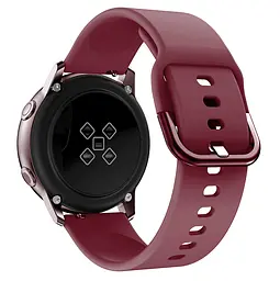 Силіконовий ремінець One Watchbands для Samsung Galaxy Watch 4 Classic 46mm - темно-вишневий розмір L ширина кріплення 20мм (W1-2WB50020224093) - мініатюра 2