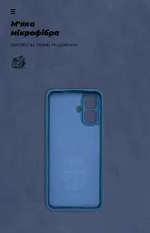 Чохол ArmorStandart ICON для Infinix Smart 10 4G Camera cover Dark Blue - мініатюра 4