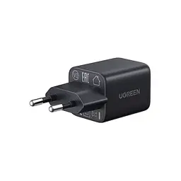 Зарядний пристрій Ugreen X514 1xUSB-C PD 20 Вт + 1xUSB GaN чорний (65737) - мініатюра 4