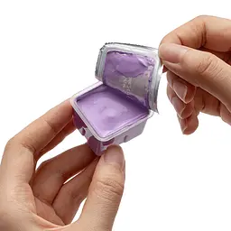 Набір гуашевих фарб HIMI Jelly Cup 18x30 мл, пастельні, 3 пензлі, фіолетовий пластиковий пенал (6976939682591) - мініатюра 7