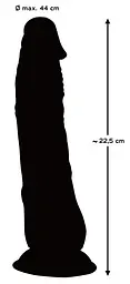 Фалоімітатор Crystal Clear Dildo 22.5 см мульти - мініатюра 7
