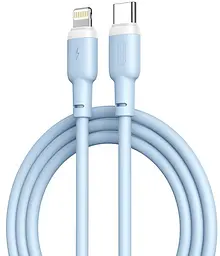 Кабель XO NB208A USB-C - Lightning Liquid Silicone 20W 3A 1 метр блакитний