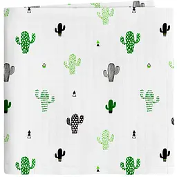 Пелюшкі муслінові Cosas Cactus 110х150 см (MuslinDiapers_Cactus_110x150)