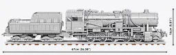 Конструктор Cobi Локомотив Kriegslokomotive Class 52 масштаб 1:35, 2476 деталей (COBI-6281) - мініатюра 4