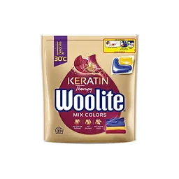 Капсули для прання Woolite Для кольорових тканин З кератином 33 шт. (5900627094152)