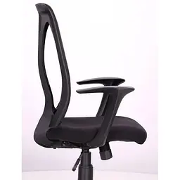 Офісне крісло для персоналу Art Metal Furniture Nickel Black сидіння Сідней-07/спинка Сітка SL-00 чорна (297089) - мініатюра 9