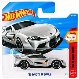Базова машинка Hot Wheels HW Then and Now 20 Toyota GR Supra срібляста (5785) JJK04-N521
