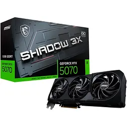 Відеокарта MSI GeForce RTX 5070 12G SHADOW 3X OC (G5070-12S3C) EU [135650]