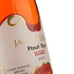 Вино ігристе Jaume Serra Cava Pinot Noir Rose Brut, рожеве, брют, 0,75 л - мініатюра 3