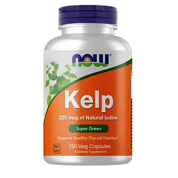 Вітаміни та мінерали NOW Kelp 325 mcg, 250 вегакапсул