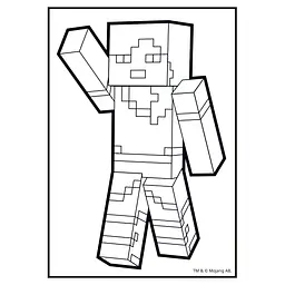 Розмальовка А4 Yes Minecraft з наліпками 8 сторінок (743221) - мініатюра 2