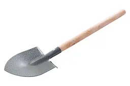 Лопатка садова совок Mastertool 500 x 110 мм подовжена ручка дерево - мініатюра 2