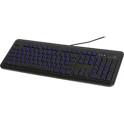Клавіатура HQ-Tech KB-307F Blue LED USB black - мініатюра 3