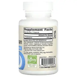Триптофан Jarrow Formulas L-Tryptophan 500 мг 60 капс - мініатюра 2