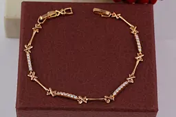 Браслет Xuping Jewelry чумацький шлях 17.5 см золотистий