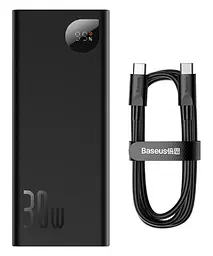 Портативна батарея Powerbank Baseus Adaman Metal Digital Display 20000 mAh 30 W PPAD030001 Black - мініатюра 2