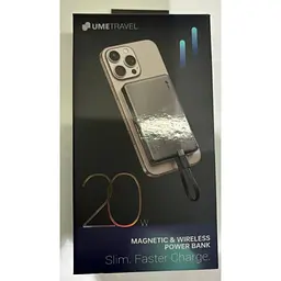 Батарея універсальна UmeTravel 5000mAh 20W M11 Magnetic and Wireless (1175593) - мініатюра 4