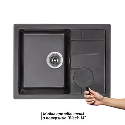 Кухонна мийка Lidz 650x500/200 BLM-14 (LIDZBLM14650500200) - мініатюра 3