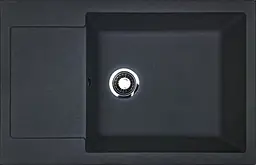 Кухонна мийка Adamant GENERAL графіт 775x495x200 мм, з крилом 77,5 см