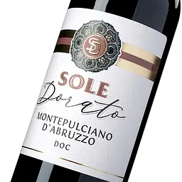 Вино Sole Dorato Montepulciano d'Abruzzo DOC червоне сухе 0.75 л - мініатюра 5