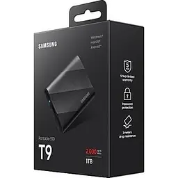 SSD накопичувач Samsung T9 1TB Black (MU-PG1T0B) - мініатюра 3