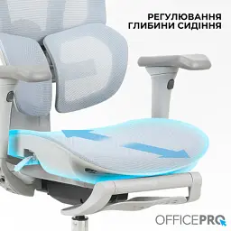 Офисное кресло OfficePro Elite OC950GLB Gray/Light Blue (OC950GLB) - миниатюра 12