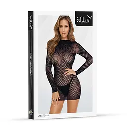 Міні-сукня SoftLine 3018, One Size (чорний) - мініатюра 3