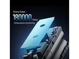 Зовнішній акумулятор (павербанк) CUKTECH PB200 20000mAh 85W 2C1A Grey - мініатюра 4