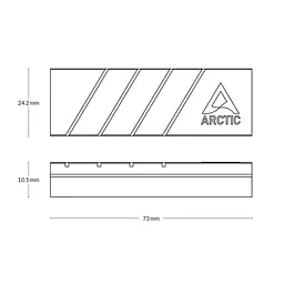 Радіатор охолодження до накопичувача SSD ARCTIC M2 PRO M.2 ACOTH00001A Black - мініатюра 7