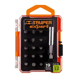 Набір біт Truper Expert збірний з тримачем у кейсі 19 шт. (PUN-19X) - мініатюра 2