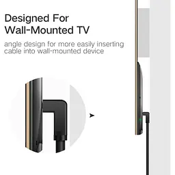 Кабель Ugreen HD103 HDMI to HDMI 90-Degree Right-Angle V2.0 1m Black (10172) [63384] - мініатюра 5