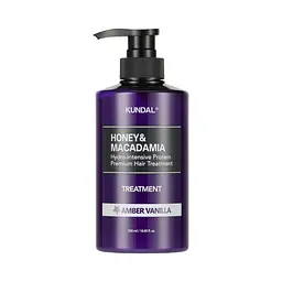 Кондиціонер для волосся Амбра & Ваніль Honey & Macadamia Treatment Amber Vanilla Kundal 500 мл