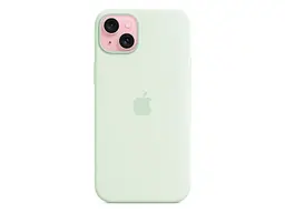 Чохол для смартфона Apple iPhone 15 Plus Silicone Case with MagSafe - Soft Mint (MWNG3) - мініатюра 3