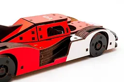Конструктор Puz-01037 "Racing Car" Порше дерев'яний, 146 дит., розмір моделі 22х9х5 см PuzzleOk - мініатюра 4