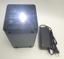 Акумуляторний інвертор-перетворювач напруги 200 Вт 48000 mAh Power Bank з розеткою 220 V та 12 V, зарядна станція Yachu 175.2 Wh 12,8 V/12 Ah/200 W - мініатюра 6