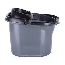 Відро з віджимом Violet House Metallic, 13 л, сіре (VIOLET HOUSE 0575 д/уборки Metal) - мініатюра 3