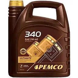 Олива моторна Pemco 340 5W-40 API SN/CH-4 Acea A3/B4 5 л (179959)
