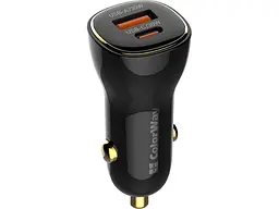 Автомобільний зарядний пристрій ColorWay Power Delivery 60 W Black (CW-CHA046PD-BK) - мініатюра 4