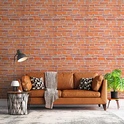 Декоративна 3D панель Sticker Wall самоклейка 700x770x3мм Руда Катеринославська цегла 044-3 SW-00000696 - мініатюра 5