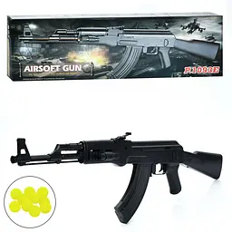 Ігровий автомат 1093E з пластиковими кулями, лазер, бат., дитяча іграшка (1093E)
