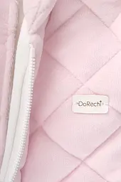 Комбінезон демісезонний велюровий DoRechi для виписки з пологового будинку Зефір зріст 68 - 74 см (6-9 місяців) Рожевий - мініатюра 5