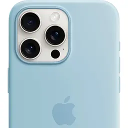 Чохол Silicone Case with MagSafe для Apple iPhone 15 Pro Max Light Blue AAA [105768] - мініатюра 4