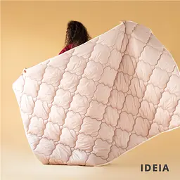 Ковдра Ideia Woolly зимова, 210х140 см, молочний з бежевим (8-34174) - мініатюра 12