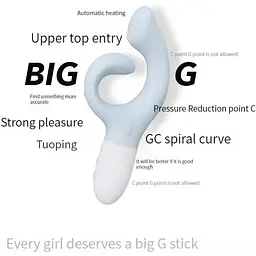 Вібратор-кролик для точки G KisToy Big G - мініатюра 6