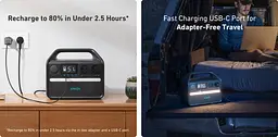 Зарядна станція Anker 535 PowerHouse 500W [A1751311] EU [76668] - мініатюра 6