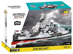 Конструктор COBI корабель 1:300 HMS BELFAST 4844 - мініатюра 5