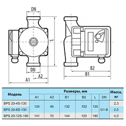 Циркуляційний насос NPO GPD20-6S-130 (4823121302589) - мініатюра 3