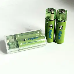 Акумулятори USB FMA FluCat AA 1.5V 1450 mAh 2 шт (2030454945) - мініатюра 3