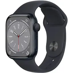 Apple Watch Series 8 GPS 41mm Midnight Aluminium with Midnight Sport Band MNP53 UA
