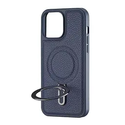 Чохол Jinduka Leather Ringo iPhone 13 Pro Max Blue - мініатюра 4